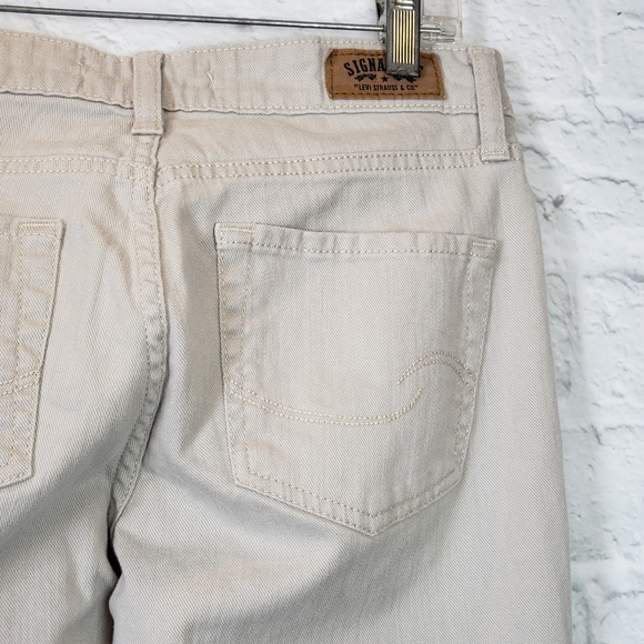 cream bootcut jeans